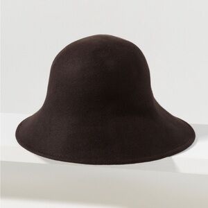Women’s Dark Brown Felt Bell Hat